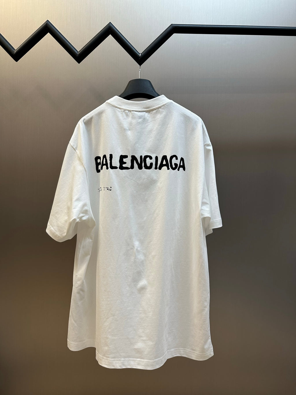 Balenciaga T-shirt in white with BALENCIAGA logo on back
