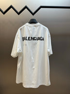 Balenciaga T-shirt in white with BALENCIAGA logo on back