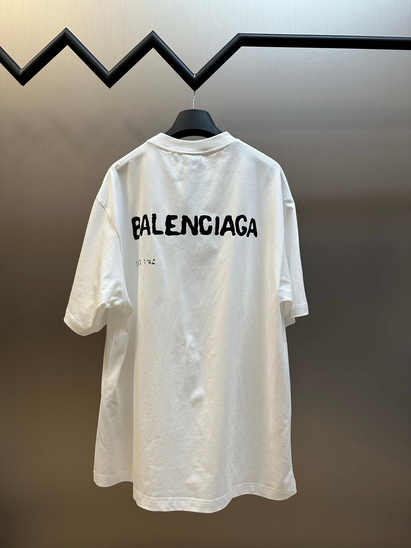 Balenciaga T-shirt in white with BALENCIAGA logo on back