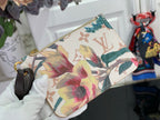 Louis Vuitton pouch bag with multicolor floral canvas and gold zipper hardware