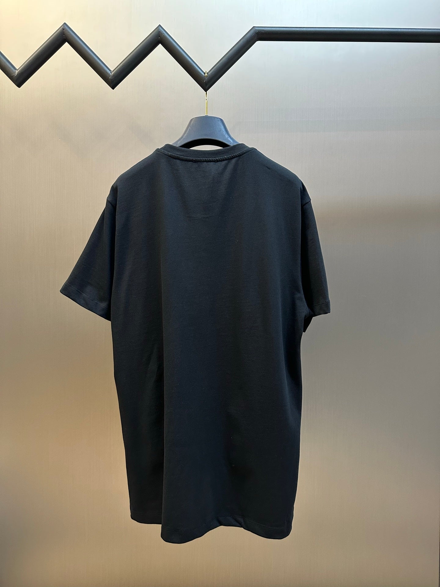 Versace black short-sleeve T-shirt back view