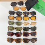 Bottega Veneta sunglasses assortment, mixed dark lenses with gold-tone hardware