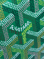 Multicolor Goyardine canvas with repeating Goyard logo dot pattern