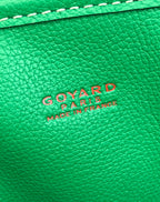 Green leather patch with Goyard Paris made in France stamped logo