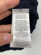 Interior care label for knit polo shirt, made in Bangladesh
