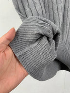 Polo Ralph Lauren knit polo sweater ribbed cuff and sleeve fold detail