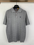 Polo Ralph Lauren knit polo sweater with button placket and small chest logo