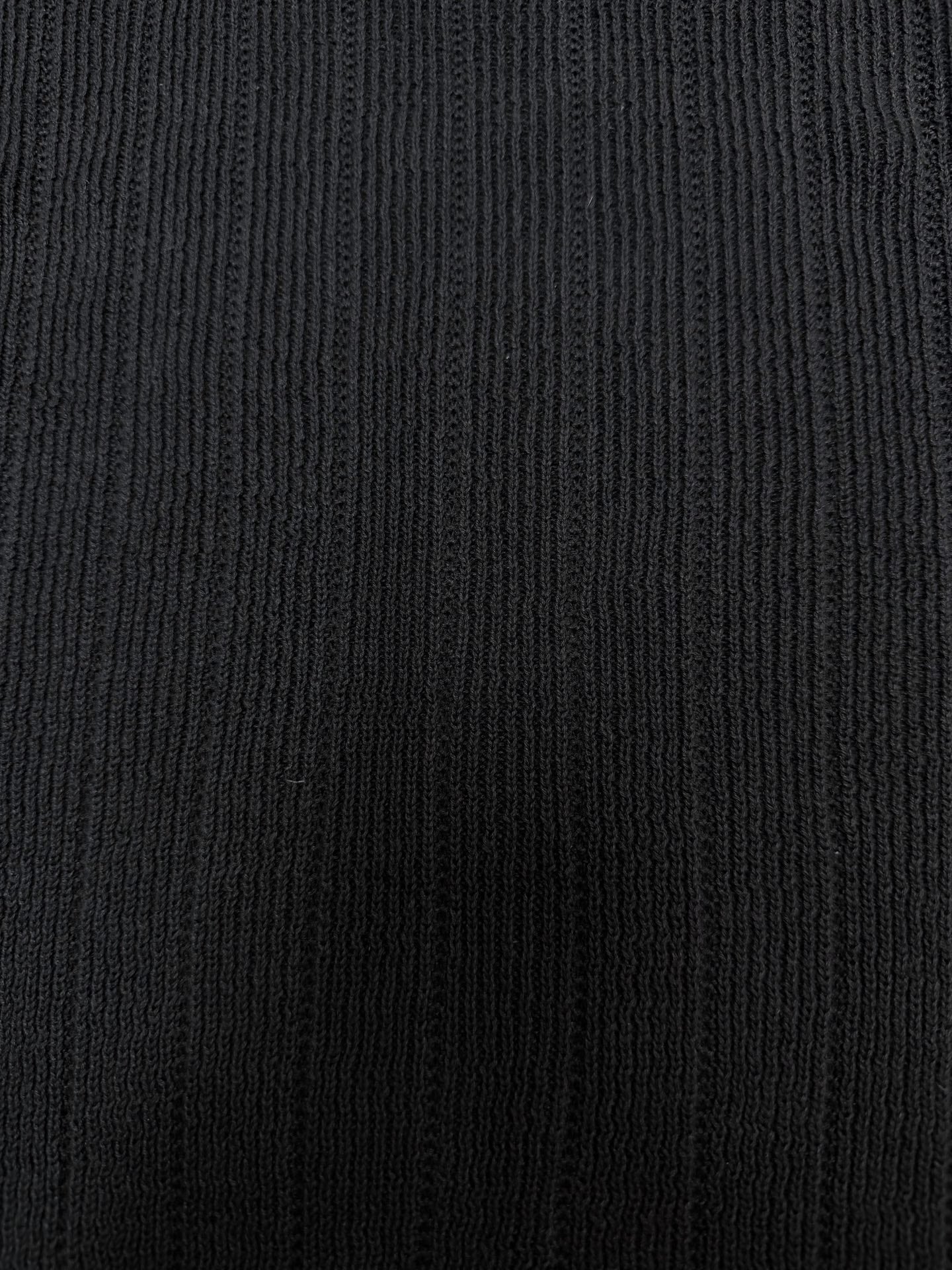 Ralph Lauren dark charcoal ribbed knit fabric texture
