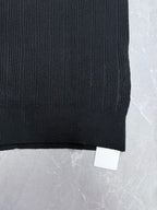 Ralph Lauren dark charcoal knit hem with ribbed bottom band