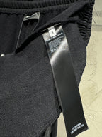 Black Balenciaga track pants with elastic waistband and inner size tag