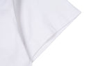 Givenchy white T-shirt sleeve and side seam close-up