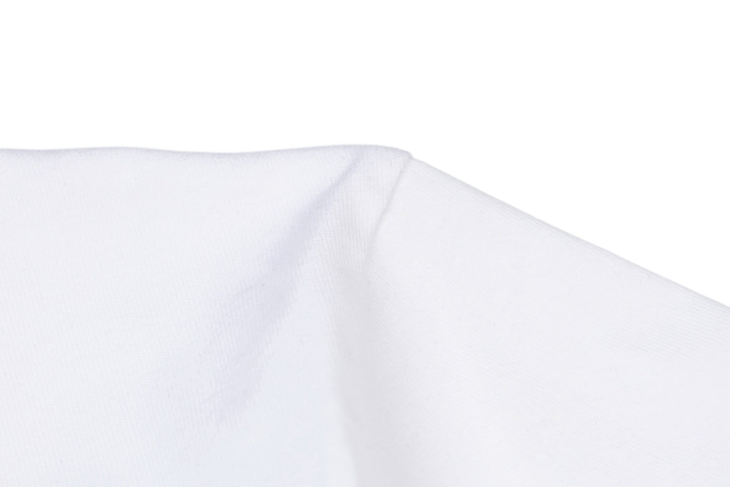 Givenchy white T-shirt fabric fold close-up