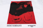 Givenchy white T-shirt with red and black portrait graphic panel