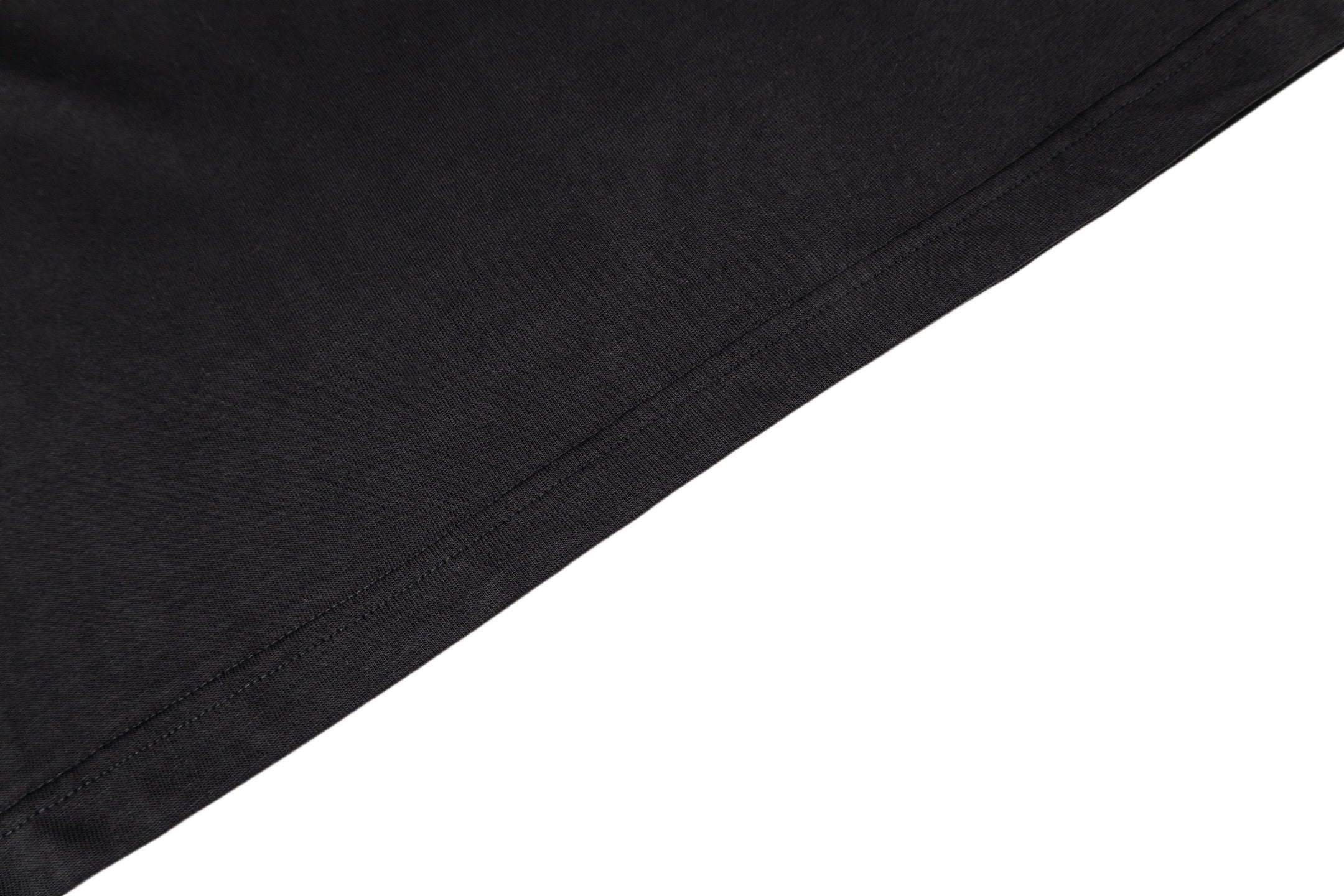 Givenchy black T-shirt side seam and stitched hem detail