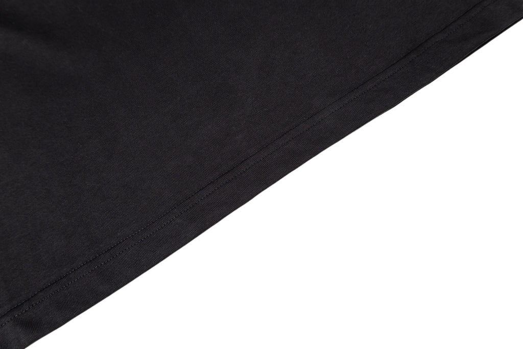 Givenchy black T-shirt sleeve hem and stitching detail