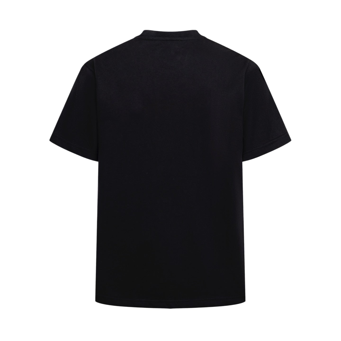 Givenchy black T-shirt with plain back, short sleeves and crew neckline