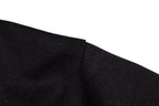 Givenchy black T-shirt shoulder seam and fabric texture close-up