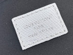 Louis Vuitton bag, white leather with stamped label and Made in France text