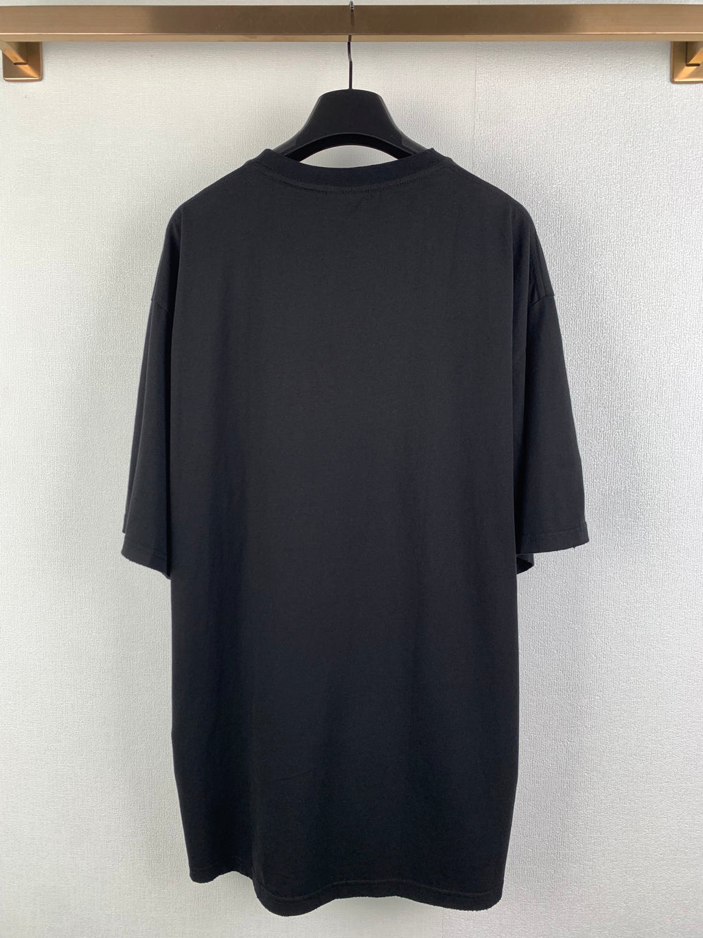 Balenciaga black T-shirt with plain back, crew neck, short sleeves