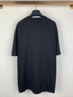 Navy short-sleeve T-shirt, back view