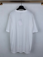 Dior short-sleeve T-shirt, white back view with smooth fabric