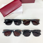 Gucci sunglasses assortment with red case and four pairs of frames