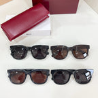 Gucci sunglasses assortment with red case and six pairs of sunglasses