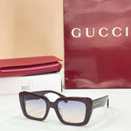 Square dark tortoiseshell sunglasses with clear light-tinted lenses
