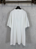 Balenciaga white T-shirt, plain back with crew neckline