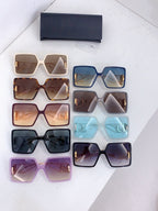 Dior sunglasses assortment with oversized square frames in multiple colors and tints