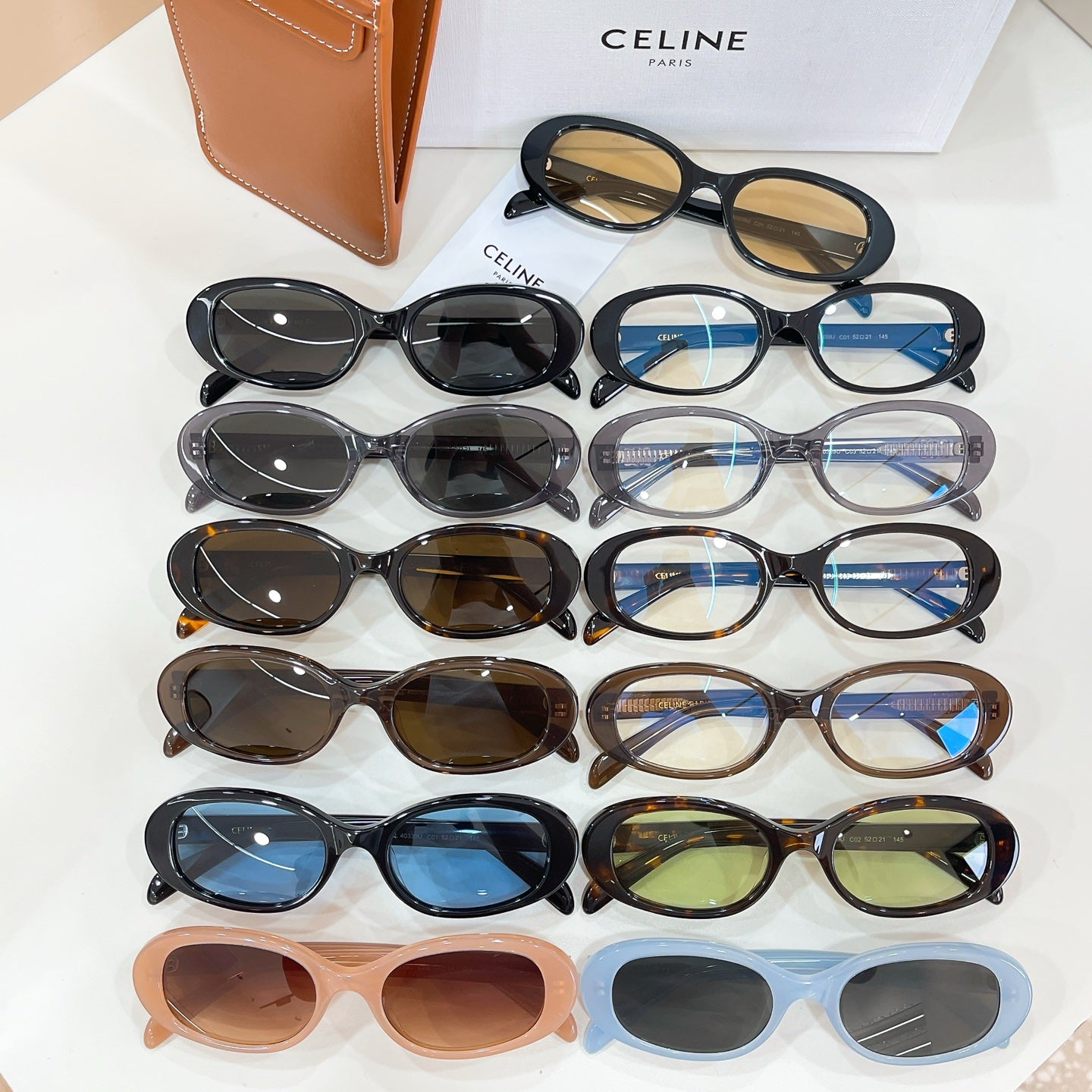 Celine sunglasses assortment with mixed frames and tinted lenses