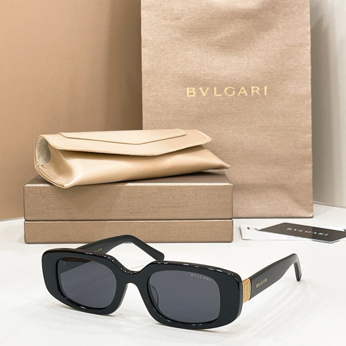 Bvlgari sunglasses with black frame and dark lenses