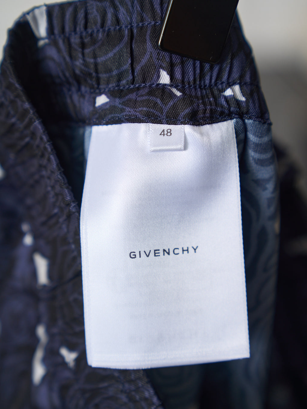 Navy skirt size tag 48 with GIVENCHY label