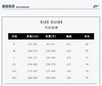 Size guide chart for Stone Island clothing with measurements by size S to 3XL