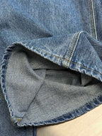 Dior pants, denim pocket opening with light gray inner lining
