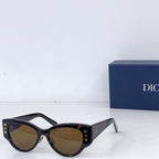 Dior cat-eye sunglasses with tortoiseshell frames and brown tint lenses