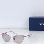 Dior sunglasses with pink frame and light brown tinted lenses