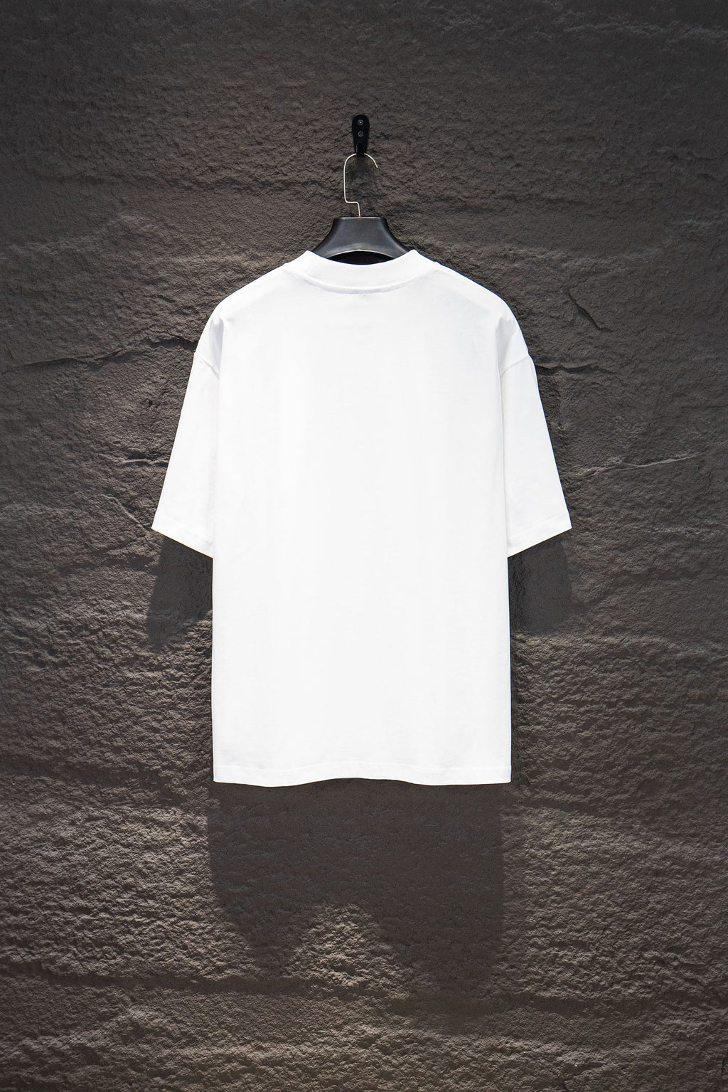 Balenciaga white crewneck T-shirt, plain back view