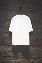 Balenciaga white crewneck T-shirt, plain back view