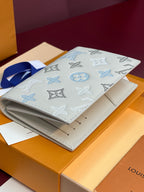 Louis Vuitton small bag with light gray butterfly monogram pattern