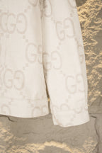 Gucci long-sleeve jacket sleeve cuff with monogram pattern