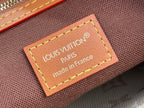 Louis Vuitton canvas bag with leather-trim nameplate, Made in France