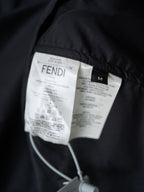 Fendi long jacket inner labels close-up with size M tag