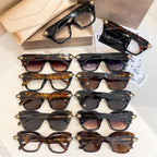 Bvlgari glasses assortment with tortoiseshell and black frames and tinted lenses