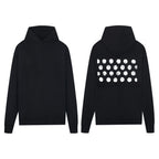 Maison Margiela hoodie, black, white graphic print
