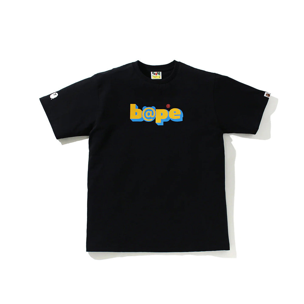 Black Bape T-shirt with multicolor 'bape' logo