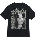 Black T-shirt with Stussy graphic front