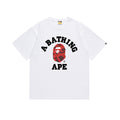 White Bape T-shirt with BATHING APE and red ape face graphic