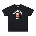 Black BAPE T-shirt with A BATHING APE graphic