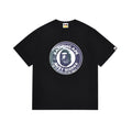 Black Bape T-shirt with circular ape graphic logo on chest